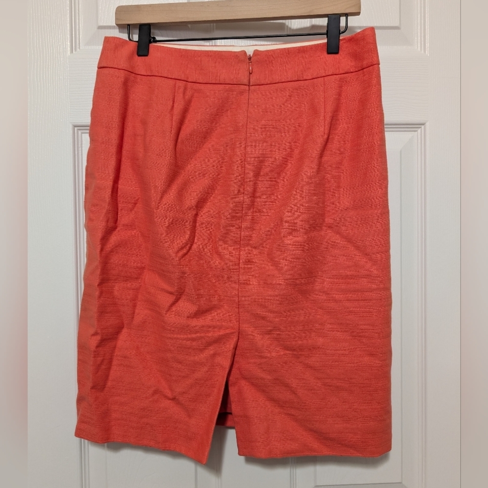 J. Crew, Women's Size 6, Coral, Linen/Cotton Two-Piece Suit, - Picture 6 of 10